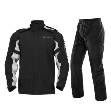 Imagem de Hosioe Conjunto de calças impermeável impermeável com capa de sapatos invisível terno à prova de chuva para motociclismo ciclismo pesca acampamento