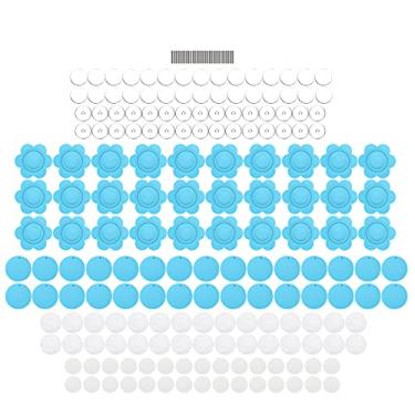 Imagem de Moldura de foto de crachá, crachá de flor de sol de 58 mm para casa