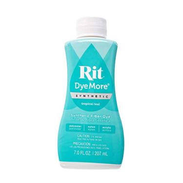 Imagem de Rit DyeMore Corante de fibra líquida sintética de 200 ml para roupas, decoração e artesanato – azul-petróleo tropical (pacote com 1)