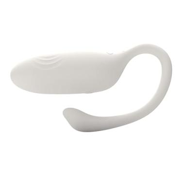 Imagem de APP Controle Remoto Sem Fio vibrando brinquedo sexual- Vestindo Divertido Jump Egg - Masturbador Feminino - Brinquedos Sexuais Adultos para Mulheres - G Spot Vibrator (branco)