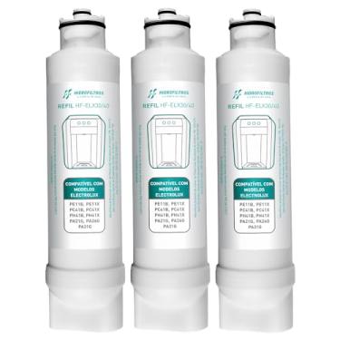 Imagem de Kit 3 Refil Filtro Hidrofiltros Compatível com Purificador Electrolux PE11X, PE11B, PC41B, PC41X, PH41B, PH41X, PA21G, PA26G, PA31G.