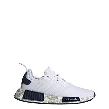 Imagem de adidas Tênis feminino NMD_R1, Branco/Cinza mágico/Tinta Legend, 8.5
