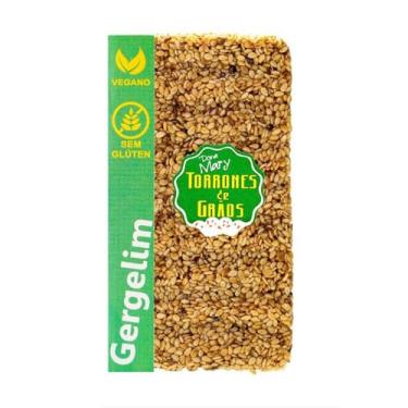 Imagem de Torrone de Sementes de Gergelim Vegano Dona Mary 32g
