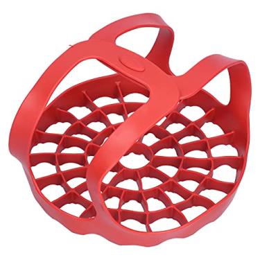 Imagem de Estilingue de Silicone para Assadeiras, Elevador de Resistente Ao Calor, Compatível Com Panelas de Pressão 6Qt/8Qt, Eslinga de Cesta de Drenagem Multifuncional Com Alças, para