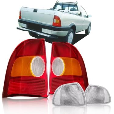 Imagem de Kit Lanterna Traseira Strada G1 96 à 2000 + Piscas Cristal