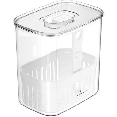 Imagem de Organizador De Temperos Com Cesto Clear 1,5l 10x14,5x15cm