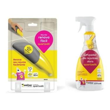 Imagem de Kit Limpeza Revitalização Repintura De Rejuntes Profissional Quartzoli