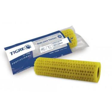 Imagem de Kit 4 rolo de espuma 1332-230 para chapisco rolado branco tigre