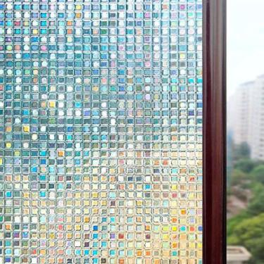 Imagem de Pelicula Adesiva Quadradinhos 3D Para Vidro Janela Box - Open Star, Mi