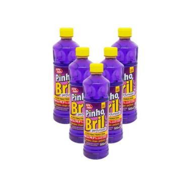 Imagem de Desinfetante Pinho Bril Lavanda 500ml Kit 5