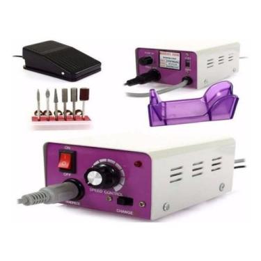 Imagem de  Lixadeira Lixa Motor De Unha Elétrica Profissional 25000 Rpm - BCS