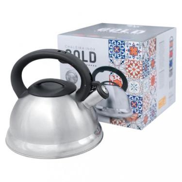 Imagem de Chaleira A5 Gold 3L Fundo Duplo, Inox