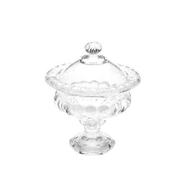 Imagem de Bomboniere De Vidro Decorativa para Sala de Estar Cozinha 14X16Cm - Ch