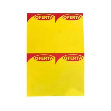 Imagem de Cartaz Oferta A4 Serrilhado em 4 para Impressora Papel Off Set 120g 10