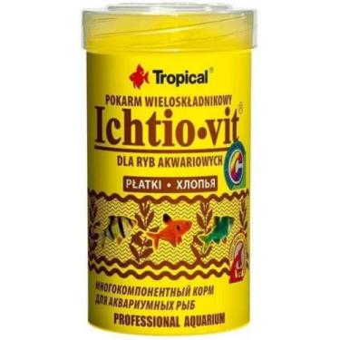 Imagem de Ração Para Peixes Ornamentais Ichtio Vit 20g Tropical