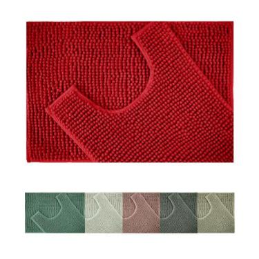 Imagem de Tapete Banheiro 2 peças Antiderrapante Lava na máquina Bolinha Várias 