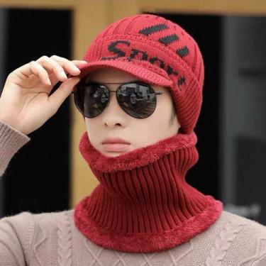 Imagem de Boné De Inverno Unissex De Malha Com Borda Grossa  - ElaShopp