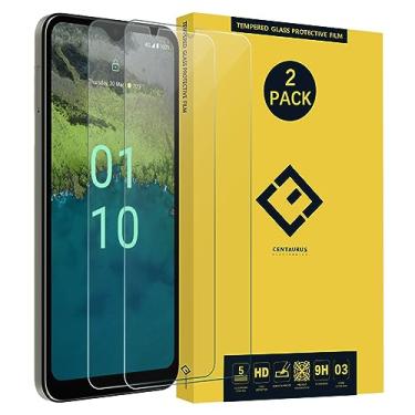 Imagem de DUNSIHUI 2 peças de protetor de tela Nok ia C110, antiarranhões, 9H, HD, transparente, sem bolhas, película protetora de tela de vidro temperado para Nok ia C110