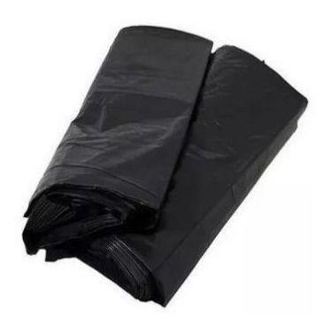 Imagem de Saco Para Lixo De 60L Grosso Reforçado Pacotes Com 5Kg Preto - HIGIPAC