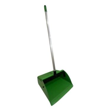 Imagem de Pá De Lixo Coletora Cabo Aluminio 75 Cm Profissio Star Clean, Verde