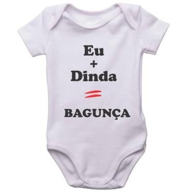 Imagem de Body Infantil Eu + Dinda = Bagunça - Web Print Estamparia, G