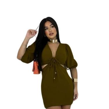 Imagem de Vestido duna festa manga princesa bufante  1012 - WE SHINE, 20 marrom,