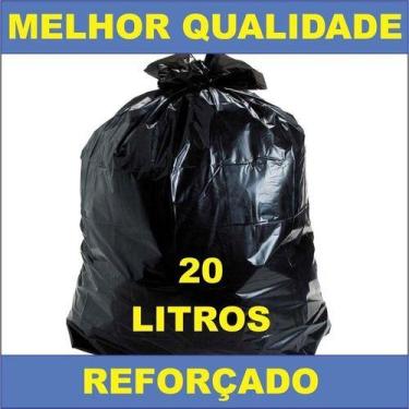 Imagem de Kit 2 Fds Saco Lixo Preto 20 L Espessura Média C/ 50 Un Cada - HIGIPAC