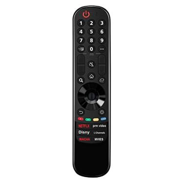 Imagem de Controle remoto IR MR21GA MR21GC compatível com LG Smart TV 2021 modelo OLED TV Series G1/C1/A1, QNED LED TV Series QNED99/QNED90, Series NANO99/NANO90/NANO85/NANO80/NANO75, UHD TV Series UP80/UP75