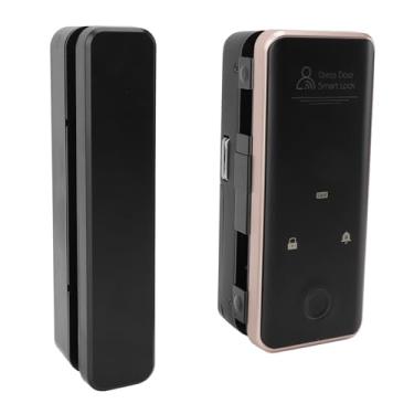 Imagem de Fechadura de Segurança de Porta de Vidro Inteligente Com Senha de Impressão Digital Fechadura de Entrada Sem Chave para Escritório Doméstico