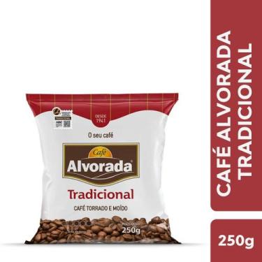 Imagem de Café Alvorada 250g Almofada Tradicional Torrado e Moído