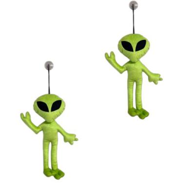 Imagem de Kit 2 Alienígena ET de Pelúcia 40cm Com Ventosa de Vidro Mascote dos C