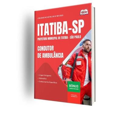 Imagem de Apostila Prefeitura de Itatiba - SP  - Condutor de Ambulância - Aposti