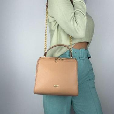 Imagem de Bolsa recuo em couro legitimo b.1083, Camel