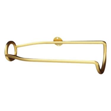 Imagem de Baoblaze Ferro montado na parede rack de vinho único montado na parede rack de vinho criativo decorativo pendurado rack de vinho rack de exibição, ouro