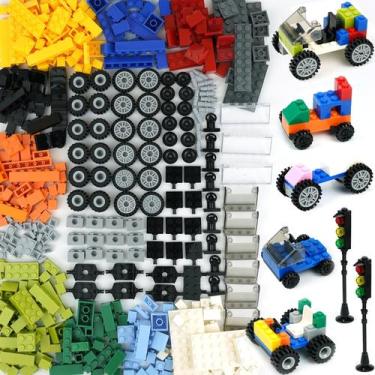 Imagem de Conjuntos de rodas e eixos Building Blocks BroTex com mais de 400 peça