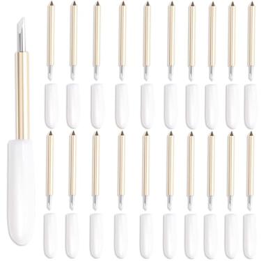Imagem de THANMAO 20 lâminas de ponta fina premium, lâminas de corte de substituição compatíveis com Cricut Explore Air 2/Air 3/Explore 4/Maker/Maker 3/Maker 4 (lâmina de ponta fina premium)