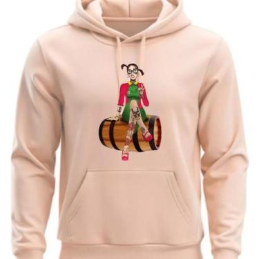 Imagem de Moletom Personalizdo Chiquinha Style Com Capuz - Hs, Bege, P
