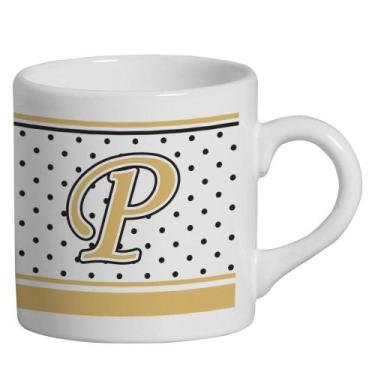 Imagem de Caneca Small Alfabeto Poá Branco 180ml - Cerâmica Regina