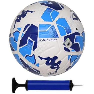 Imagem de Bola Society kappa Blasty N4 + Bomba de Ar, Azul
