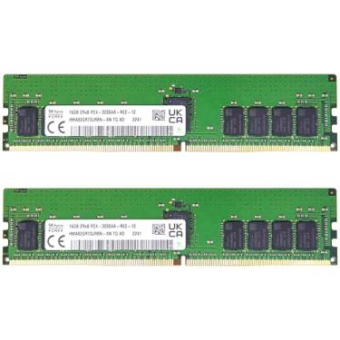 Imagem de Timetec Hynix Kit original de 32 GB (2 x 16 GB) DDR4 3200 MHz PC4-25600 registrado ECC 1,2 V CL22 288 pinos RDIMM módulo de memória RAM (kit de 32 GB (2 x 16 GB))