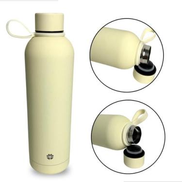 Imagem de Garrafa Térmica 750ml Aço Inoxidável Portátil Para Café Suco Água Idea