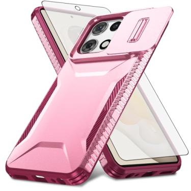 Imagem de Asuwish Capa de celular para Motorola Moto G 5G 2025 com protetor de tela de vidro temperado e capa de câmera deslizante fina, rígida, híbrida, à prova de choque, acessórios para celular G5G 5 G G5