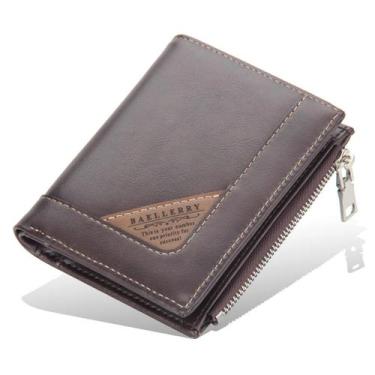 Imagem de Carteira Masculina Slim Premium Vertical com Porta Moedas e Zíper - Ba