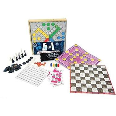 Imagem de Jogo De Tabuleiro 6 Em 1 Diversos - PAIS E FILHOS