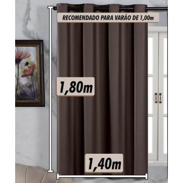 Imagem de Cortina De PVC Blackout 1,40m x 1,80m Cortina de Porta Janela - CACÁ E