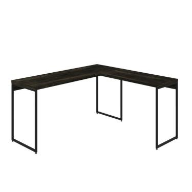 Imagem de Mesa Em L Dynamica Diretor 150x140x75cm Carvalho Dark - Carvalho Dark -