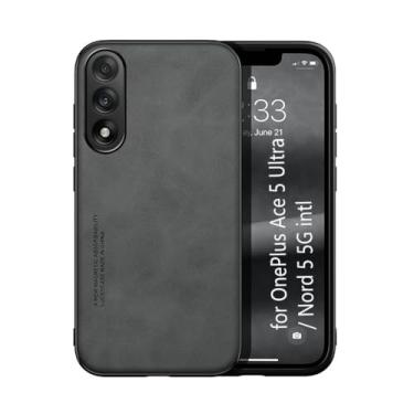 Imagem de Kepuch Silklike Capa para OnePlus Ace 5 Ultra/Nord 5 5G (Intl) - Case Placa de Metal Embutida - Preto
