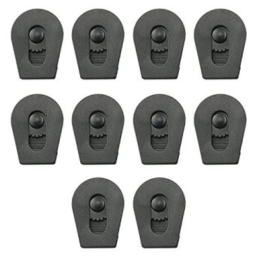 Imagem de HJGarden 10 peças, rolha de alternância de plástico, trava ou paracorde com rodas, cordões, roupas, preto