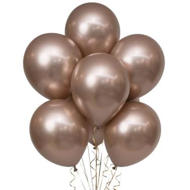 Imagem de Balão Bexiga Cromado 5" Diversas Cores Bello Festas c/50 un - Champagne
