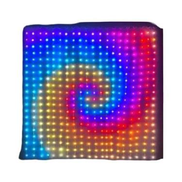 Imagem de Luzes de Cortina Inteligentes com 400 LEDs RGB - Controle via Bluetoot